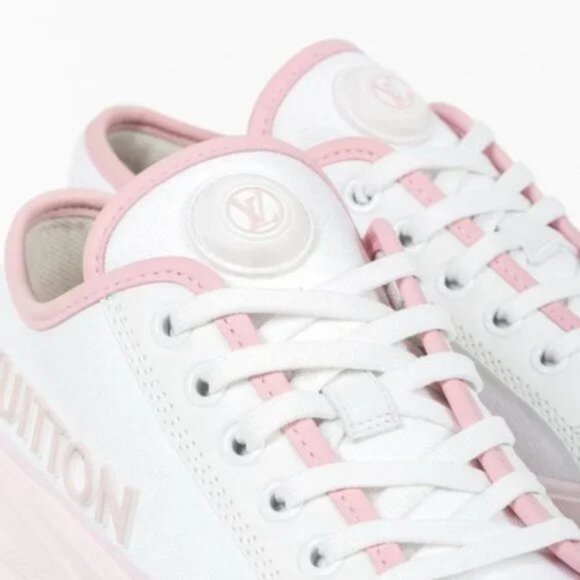 Louis Vuitton Canvas LV Squad Pink Sneakers - Picture 7 of 11